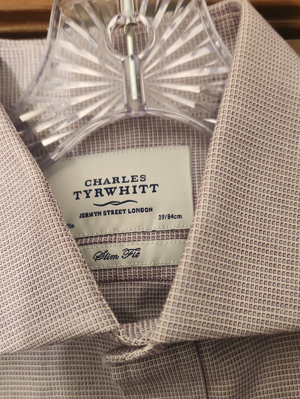 Charles Tyrwhitt Slim Fit Shirt - Light Pink Micro-Check